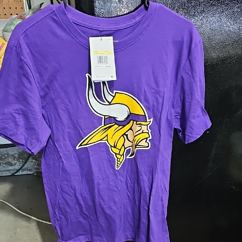 Nike Purple T-Shirt with Yellow and White Logo